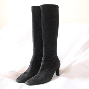 Kelian Studios Tall Black Suede Boots